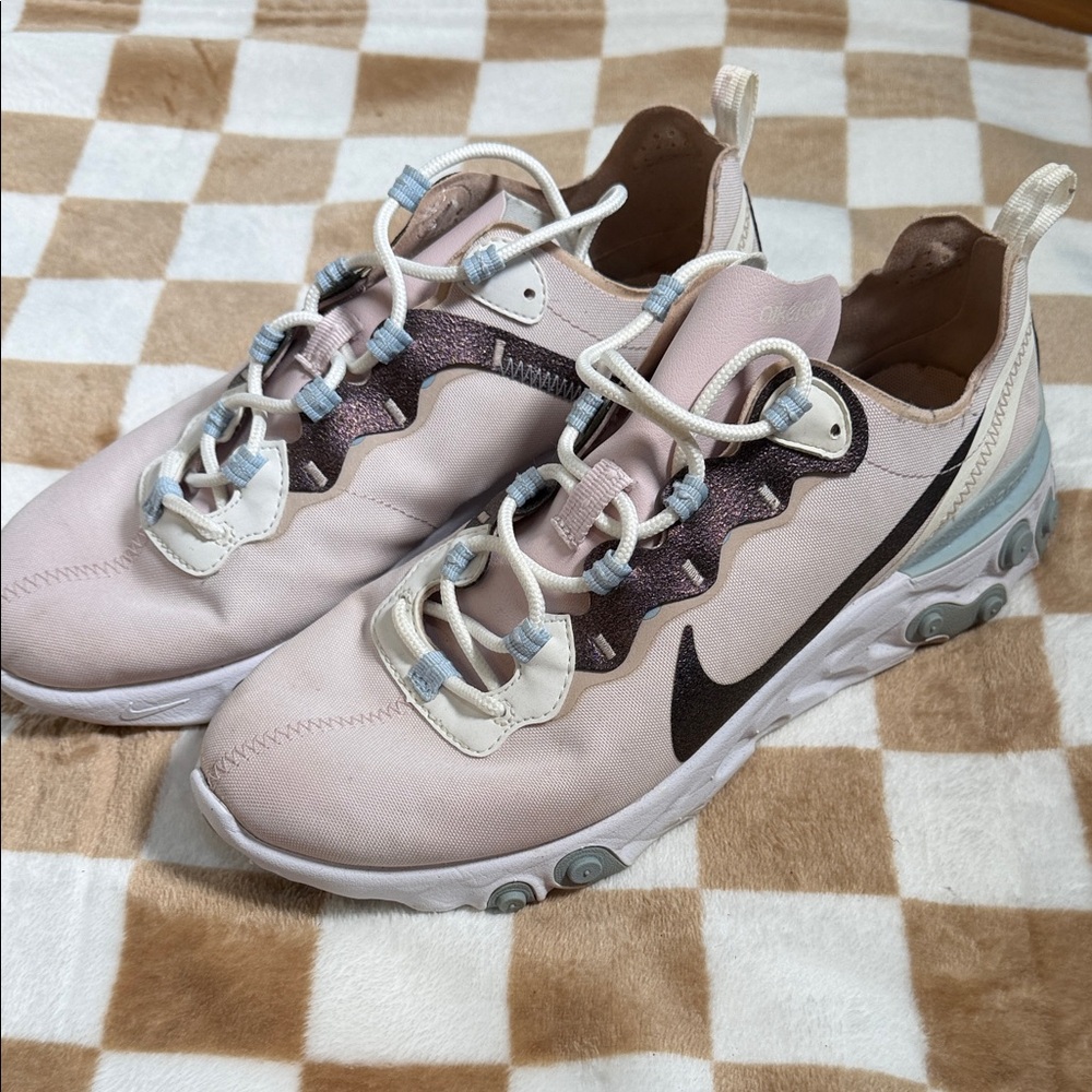 Nike Pink and Cream Sneakers